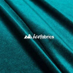 Teal Poly Spandex 4 Way Stretch Velvet Fabric/ Super Soft