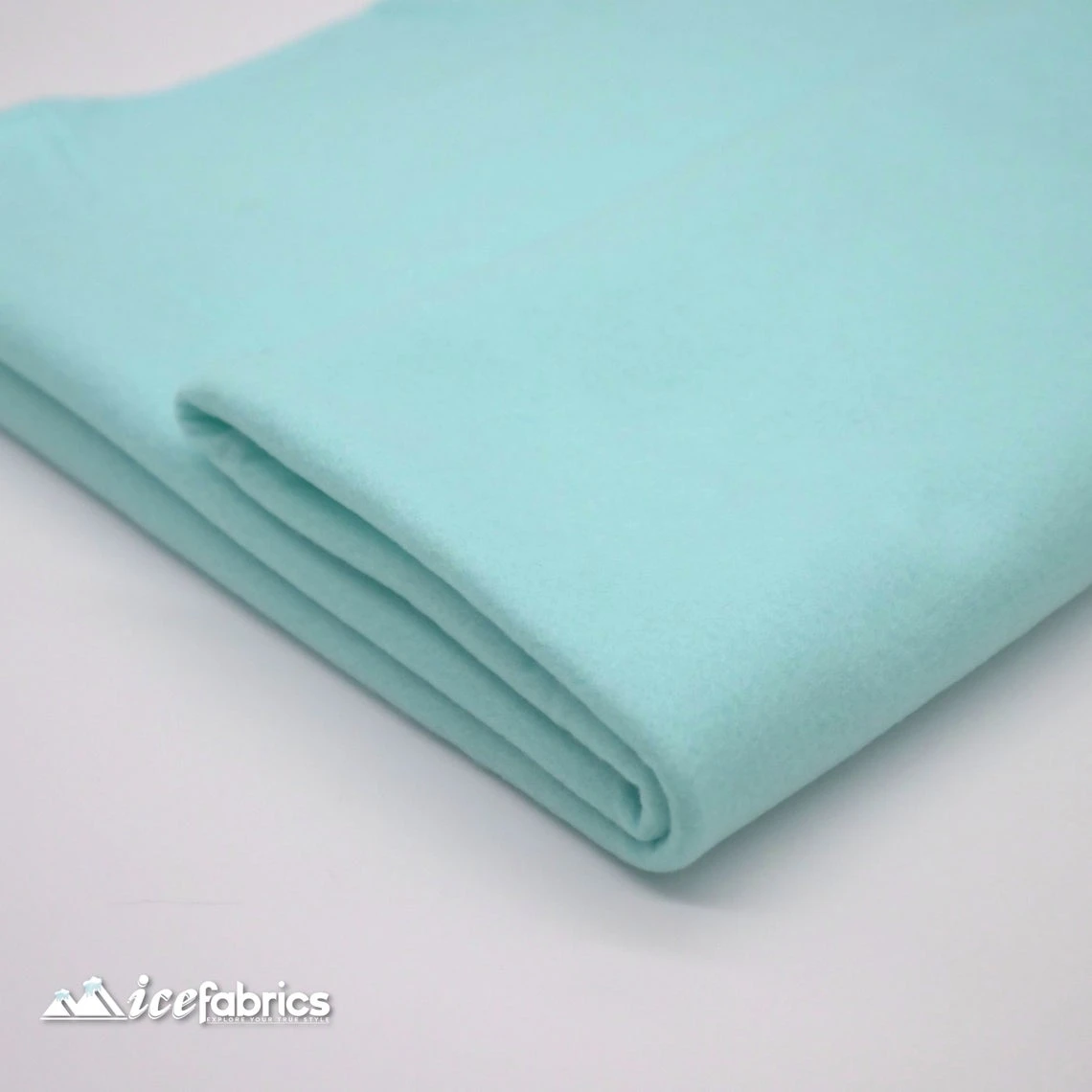 72" Wide 1.6 Mm Thick Acrylic Aqua Felt Fabric By The Yard 4 72" Wide 1.6 Mm Thick Acrylic Aqua Felt Fabric By The Yard - Image 2