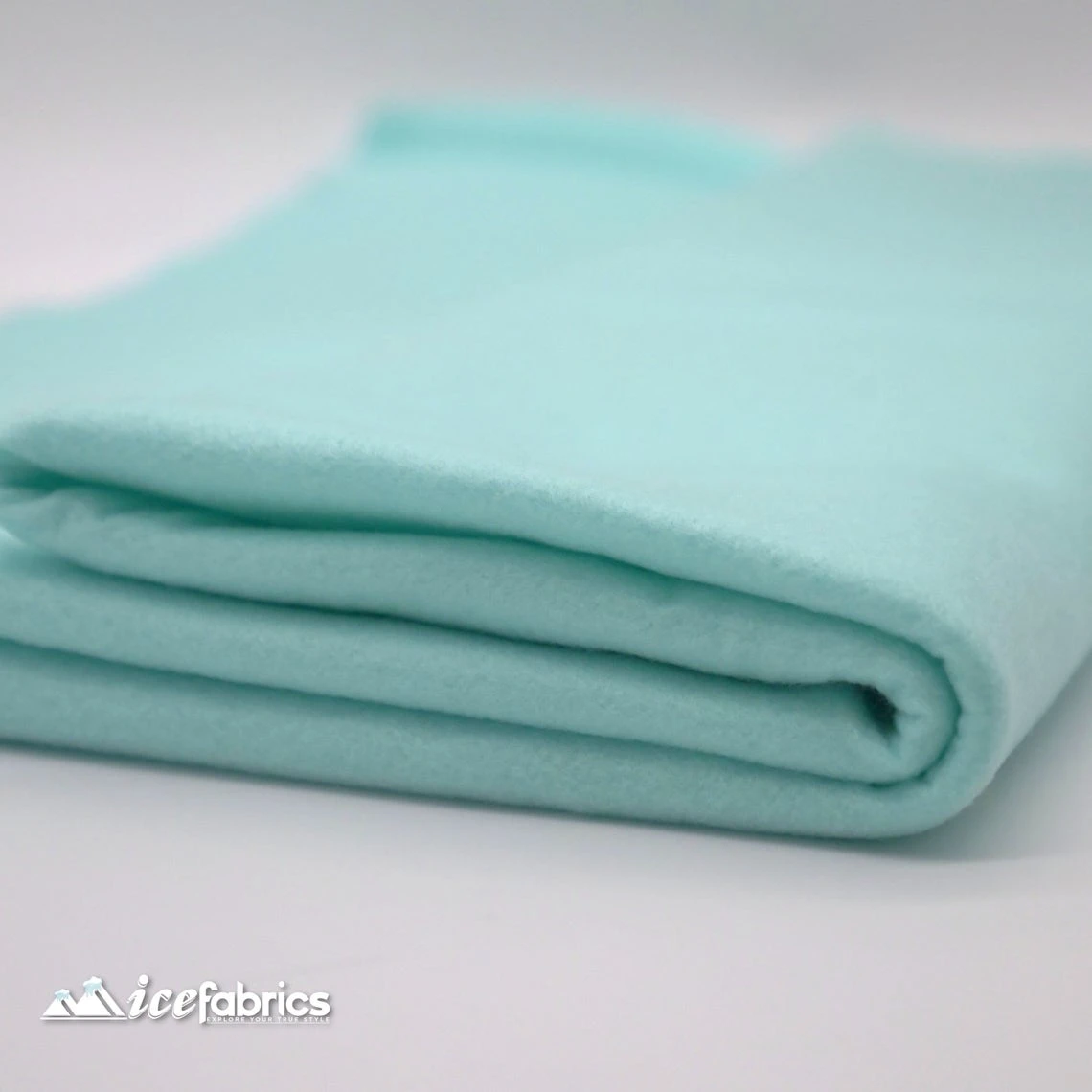 72" Wide 1.6 Mm Thick Acrylic Aqua Felt Fabric By The Yard 5 72" Wide 1.6 Mm Thick Acrylic Aqua Felt Fabric By The Yard - Image 3