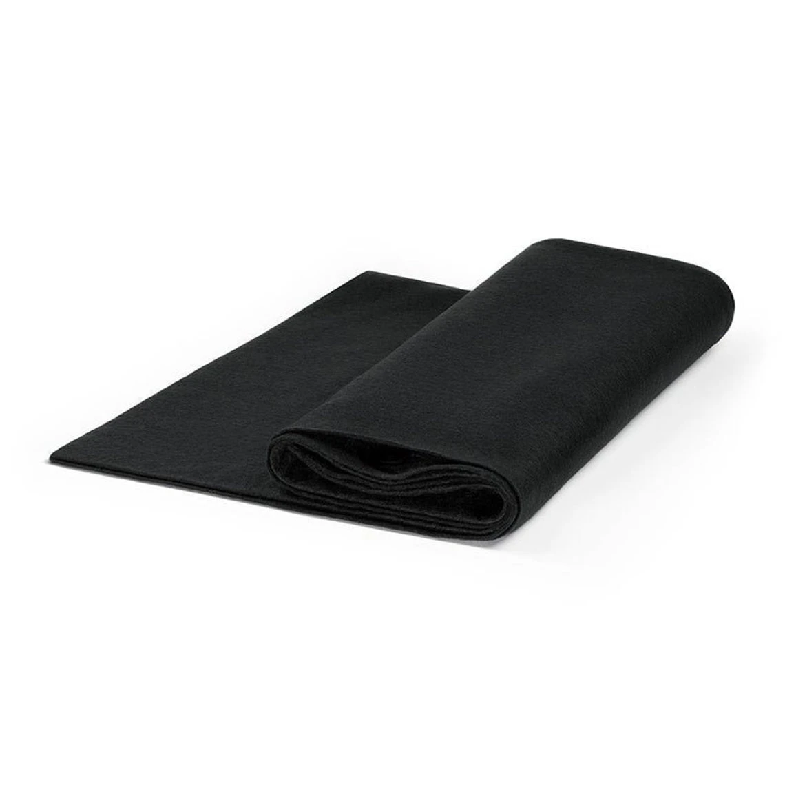 72" Wide 1.6 Mm Thick Acrylic Black Felt Fabric By The Yard 4 72" Wide 1.6 Mm Thick Acrylic Black Felt Fabric By The Yard - Image 2