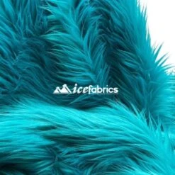 Turquoise Shaggy Mohair Long Pile Faux Fur Upholstery Fabric -Luxtex Store Turquoise3 bf9c3bba c5f7 4562 b6b2 b91529333bfa 1