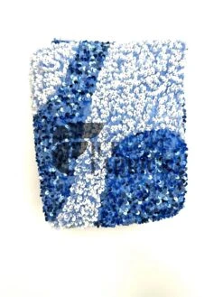 Wavy Baby Blue White On Blue Stretch Velvet Sequin Fabric -Luxtex Store WavySequinStretchVelvetFabricbyTheYard WideBabyBlueWhiteonBlueVelvetforApparel Costume Decor1