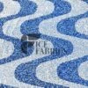 Wavy Baby Blue White On Blue Stretch Velvet Sequin Fabric -Luxtex Store WavySequinStretchVelvetFabricbyTheYard WideBabyBlueWhiteonBlueVelvetforApparel Costume Decor7 1