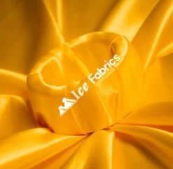 Yellow Shiny Bridal Satin Fabric