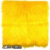 Yellow IceFabrics Square Shaggy Long Pile Faux Fur Fabric