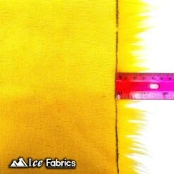 Yellow IceFabrics Square Shaggy Long Pile Faux Fur Fabric -Luxtex Store YellowIceFabricsSquareShaggyLongPileFauxFurFabric 4