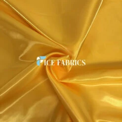 Yellow Reflective Liquid Crystal Silky Satin Fabric