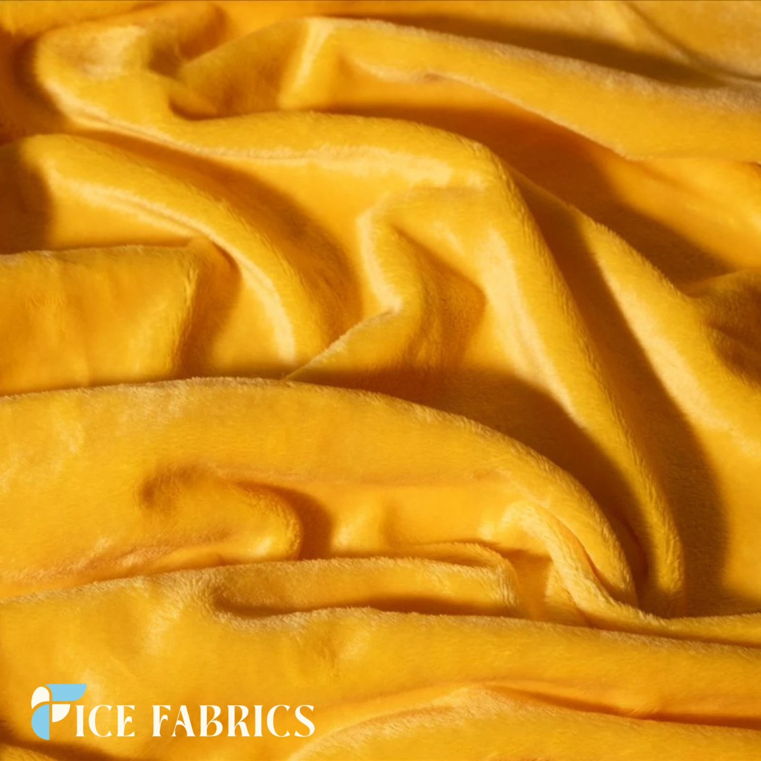 Yellow Rich Solid Minky Fabric By The Roll ( 20 Yards ) Wholesale Fabric 4 Yellow Rich Solid Minky Fabric By The Roll ( 20 Yards ) Wholesale Fabric - Image 2