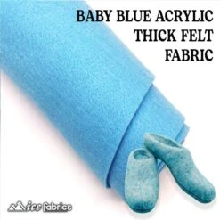 Baby Blue Acrylic Felt Fabric / 1.6mm Thick _ 72” Wide -Luxtex Store baby blue acrylic felt fabric 16mm thick 72 wide 586651