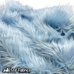 Baby Blue Shaggy Mohair Faux Fur Fabric Wholesale (20 Yards Bolt) -Luxtex Store baby blue shaggy mohair faux fur fabric wholesale 20 yards bolt 173460