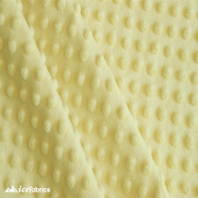 Banana Minky Dot Fabric Blanket Fabric 4 Banana Minky Dot Fabric Blanket Fabric - Image 2