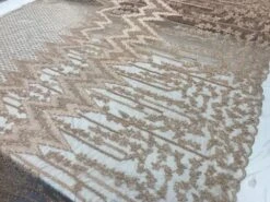 Beaded Embroidered Geometric Handmade Lace Fabric By The Yard -Luxtex Store beaded embroidered geometric handmade lace fabric by the yard 143964