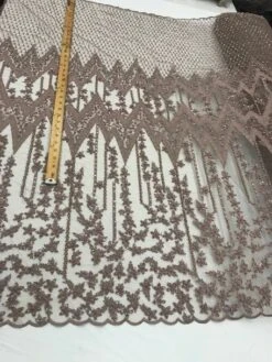 Beaded Embroidered Geometric Handmade Lace Fabric By The Yard -Luxtex Store beaded embroidered geometric handmade lace fabric by the yard 418532