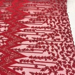 Beaded Embroidered Geometric Handmade Lace Fabric By The Yard -Luxtex Store beaded embroidered geometric handmade lace fabric by the yard 448895