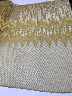 Beaded Embroidered Geometric Handmade Lace Fabric By The Yard -Luxtex Store beaded embroidered geometric handmade lace fabric by the yard 653144