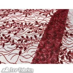 Beautiful Embroidery Floral Lace Sequin Beaded Fabric -Luxtex Store beautiful embroidery floral lace sequin beaded fabric 171134