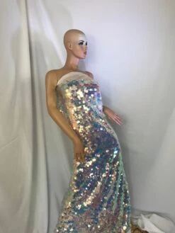 Big Dot Sequin Hologram Mesh Transparent Lilac Fabric By The Yard 12 Big Dot Sequin Hologram Mesh Transparent Lilac Fabric By The Yard -Luxtex Store big dot sequin hologram mesh transparent lilac fabric by the yard 270494