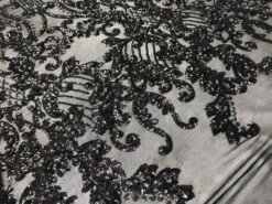 Black Luxury Design 4 Way Stretch Sequin Fabric By The Yard 18 Black Luxury Design 4 Way Stretch Sequin Fabric By The Yard -Luxtex Store black luxury design 4 way stretch sequin fabric by the yard 773970