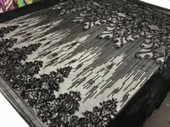 Black Luxury Design 4 Way Stretch Sequin Fabric By The Yard 13 Black Luxury Design 4 Way Stretch Sequin Fabric By The Yard -Luxtex Store black luxury design 4 way stretch sequin fabric by the yard 800599