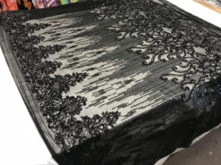 Black Luxury Design 4 Way Stretch Sequin Fabric By The Yard 17 Black Luxury Design 4 Way Stretch Sequin Fabric By The Yard -Luxtex Store black luxury design 4 way stretch sequin fabric by the yard 807781