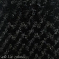 Black Minky Rose Rosebud Fabric Blanket Fabric