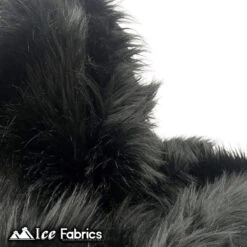 Black Shaggy Mohair Faux Fur Fabric Wholesale (20 Yards Bolt) -Luxtex Store black shaggy mohair faux fur fabric wholesale 20 yards bolt 166976