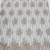 Blush Lace Fabric _ Embroidered Floral Flowers Lace On Mesh Fabric