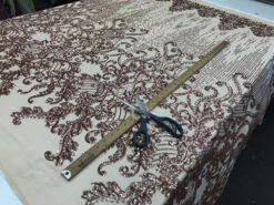 Blush Luxury Design Embroidered 4 Way Stretch Sequin Fabric Sold By The Yard -Luxtex Store blush luxury design embroidered 4 way stretch sequin fabric sold by the yard 218151