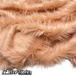 Blush Shaggy Mohair Faux Fur Fabric Wholesale (20 Yards Bolt) -Luxtex Store blush shaggy mohair faux fur fabric wholesale 20 yards bolt 541907