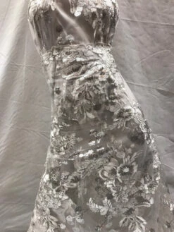 Bridal Design Transparent Prom Wedding Mesh Lace Embroidered Fabric -Luxtex Store bridal design transparent prom wedding mesh lace embroidered fabric 166822