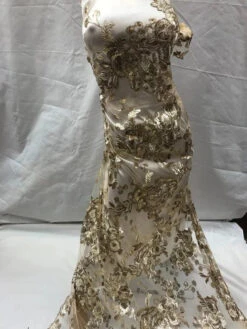 Bridal Design Transparent Prom Wedding Mesh Lace Embroidered Fabric -Luxtex Store bridal design transparent prom wedding mesh lace embroidered fabric 481896