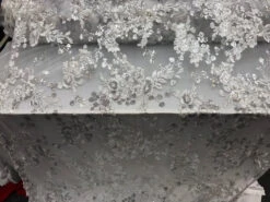 Bridal Design Transparent Prom Wedding Mesh Lace Embroidered Fabric -Luxtex Store bridal design transparent prom wedding mesh lace embroidered fabric 841042