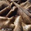 Brown Crazy Bear Faux Fur Fabric By The Yard