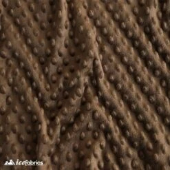 Brown Dimple Polka Dot Minky Fabric / Ultra Soft / -Luxtex Store brown dimple polka dot minky fabric ultra soft 543916