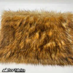 Brown Wolf Canadian Faux Fur Fabric Long Pile Fur Material -Luxtex Store brown wolf canadian faux fur fabric long pile fur material 392885