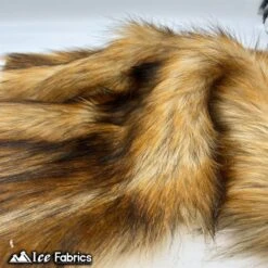 Brown Wolf Canadian Faux Fur Fabric Long Pile Fur Material -Luxtex Store brown wolf canadian faux fur fabric long pile fur material 949267