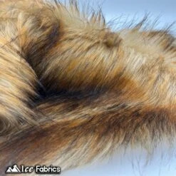 Brown Wolf Canadian Faux Fur Fabric Long Pile Fur Material -Luxtex Store brown wolf canadian faux fur fabric long pile fur material 967685