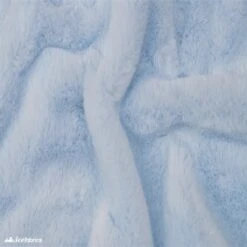 Blue Bunny Thick Faux Fur Minky Fabric / Short Pile / Super Soft