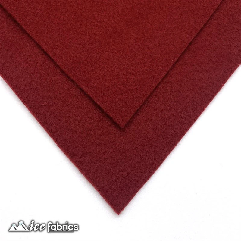 Burgundy Acrylic Felt Fabric / 1.6mm Thick _ 72” Wide 6 Burgundy Acrylic Felt Fabric / 1.6mm Thick _ 72” Wide - Image 4