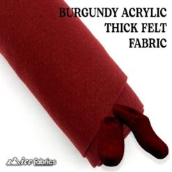 Burgundy Acrylic Felt Fabric / 1.6mm Thick _ 72” Wide 8 Burgundy Acrylic Felt Fabric / 1.6mm Thick _ 72” Wide -Luxtex Store burgundy acrylic felt fabric 16mm thick 72 wide 623548