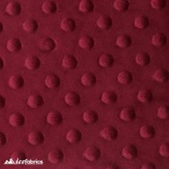 Burgundy Dimple Polka Dot Minky Fabric / Ultra Soft / -Luxtex Store burgundy dimple polka dot minky fabric ultra soft 759218