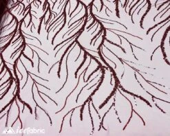 Burgundy Handmade Beaded Fabric / Lace Fabric With Sequin 8 Burgundy Handmade Beaded Fabric / Lace Fabric With Sequin -Luxtex Store burgundy handmade beaded fabric lace fabric with sequin 622801