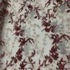 Burgundy Ivory And Silver Sequin Floral Bridal Fabric/ Beaded Fabric/ 3D Lace Fabric -Luxtex Store burgundy ivory and silver sequin floral bridal fabric beaded fabric 3d lace fabric 443917