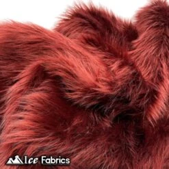 Burgundy Shaggy Mohair Faux Fur Fabric Wholesale (20 Yards Bolt) -Luxtex Store burgundy shaggy mohair faux fur fabric wholesale 20 yards bolt 921777