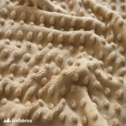 Camel Dot Bubble Minky Fabric By The Yard -Luxtex Store camel dot bubble minky fabric by the yard 1