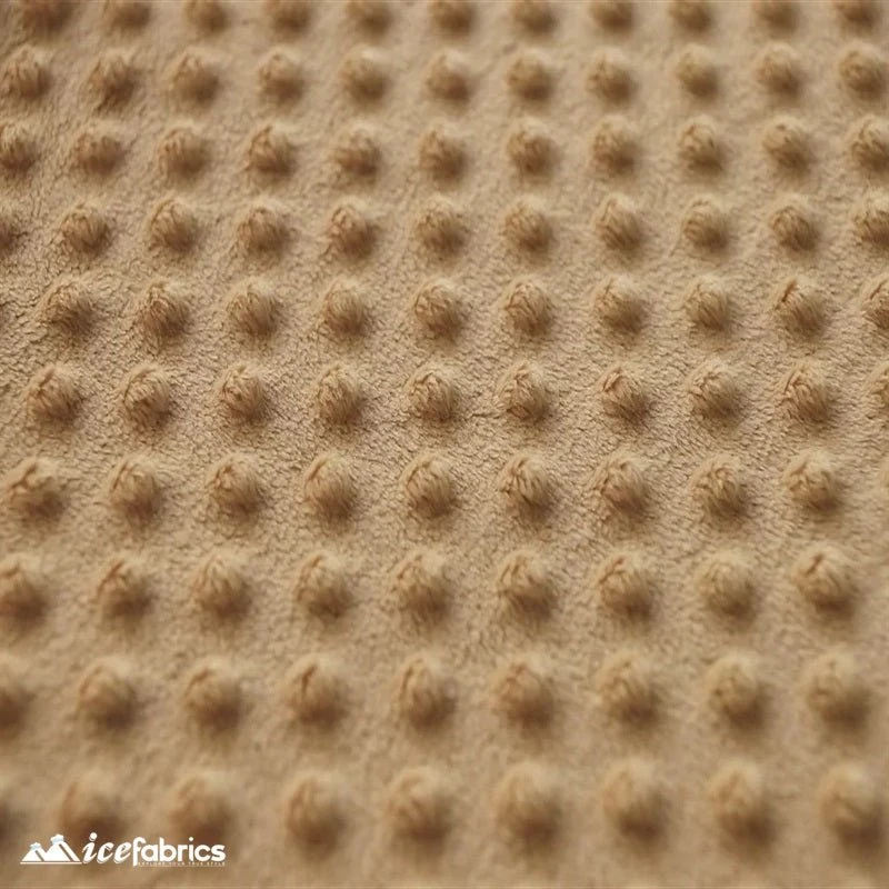 Camel Minky Dot Fabric 4 Camel Minky Dot Fabric - Image 2