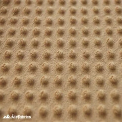 New Colors Dimple Bubble Polka Dot Minky Fabric -Luxtex Store camel02