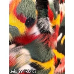 Canadian Multi Color Faux Fur Fabric By The Yard -Luxtex Store canadian multi color faux fur fabric by the yard 369378