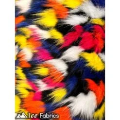 Canadian Multi Color Faux Fur Fabric By The Yard -Luxtex Store canadian multi color faux fur fabric by the yard 410268