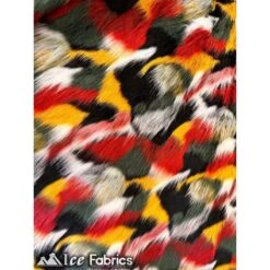Canadian Multi Color Faux Fur Fabric By The Yard -Luxtex Store canadian multi color faux fur fabric by the yard 575063
